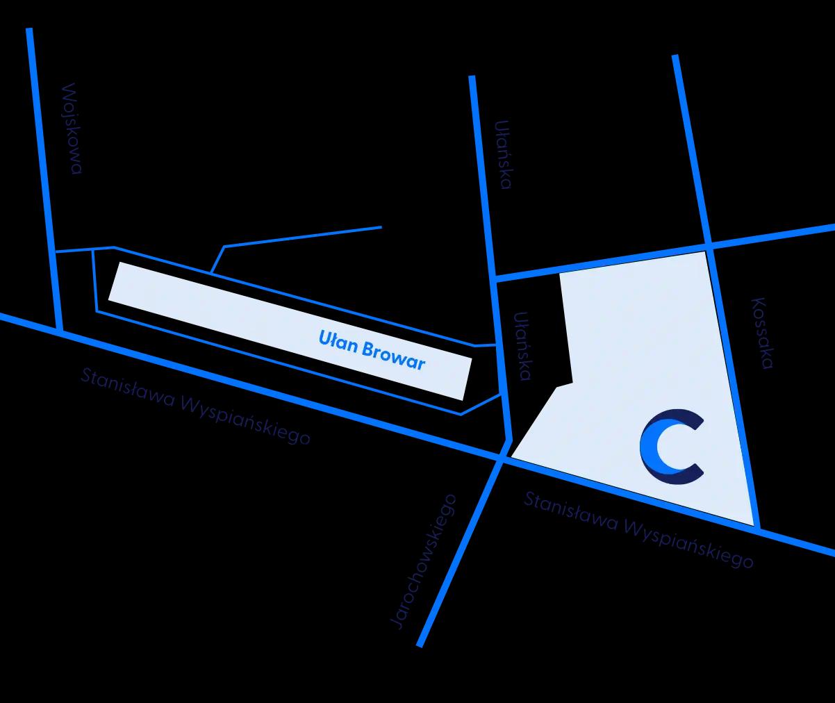 Directions map to Custommerce