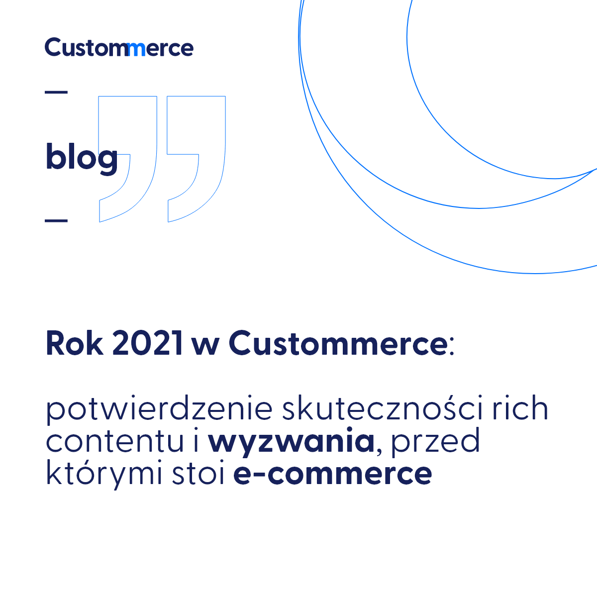 Rok 2021 w Custommerce: potwierdzenie skuteczności rich contentu i wyzwania, przed którymi stoi e-commerce